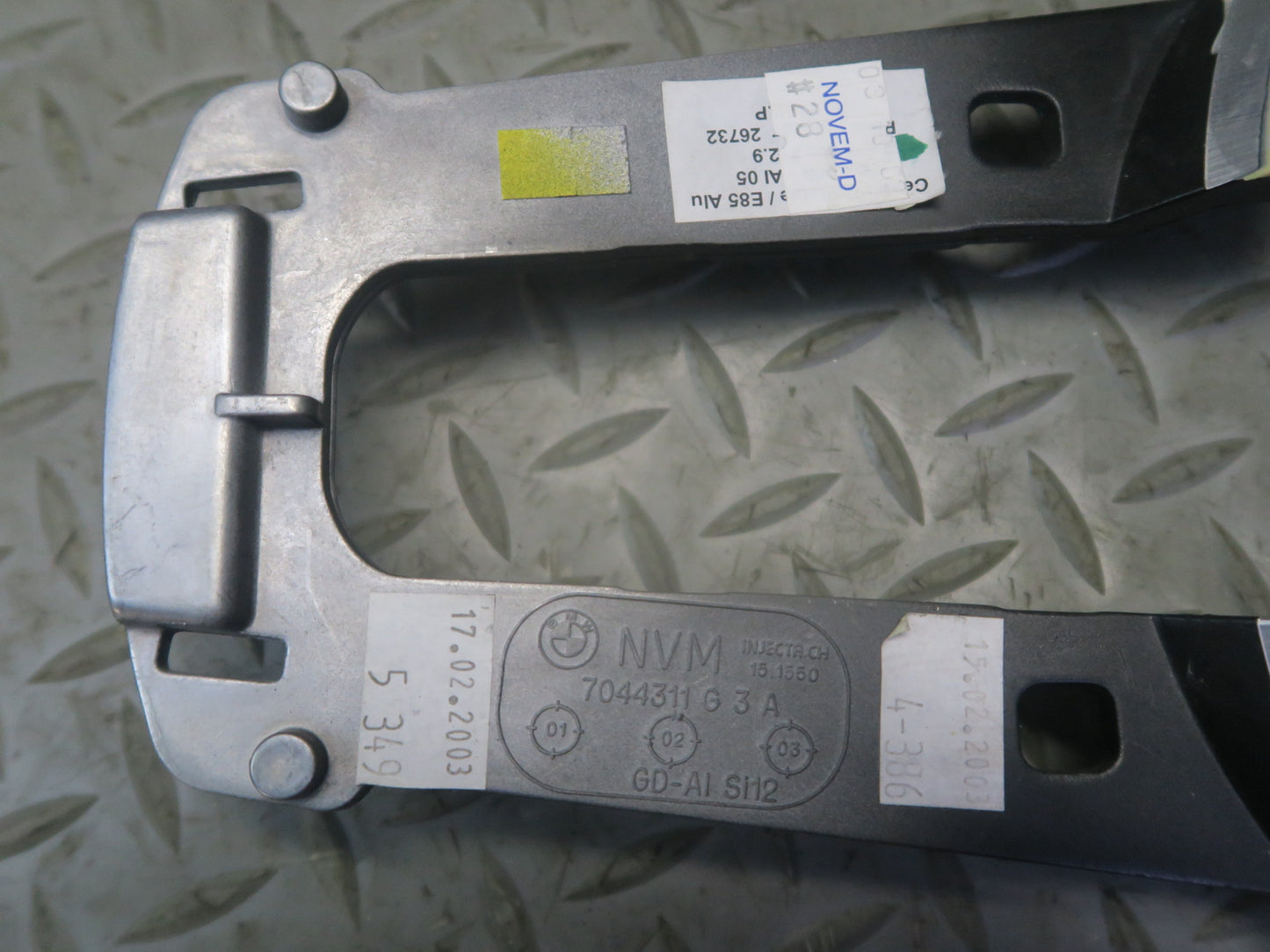 03-05 BMW E85 Z4 Set of 3 Left Right Dashboard Center Console Trim Aluminum OEM