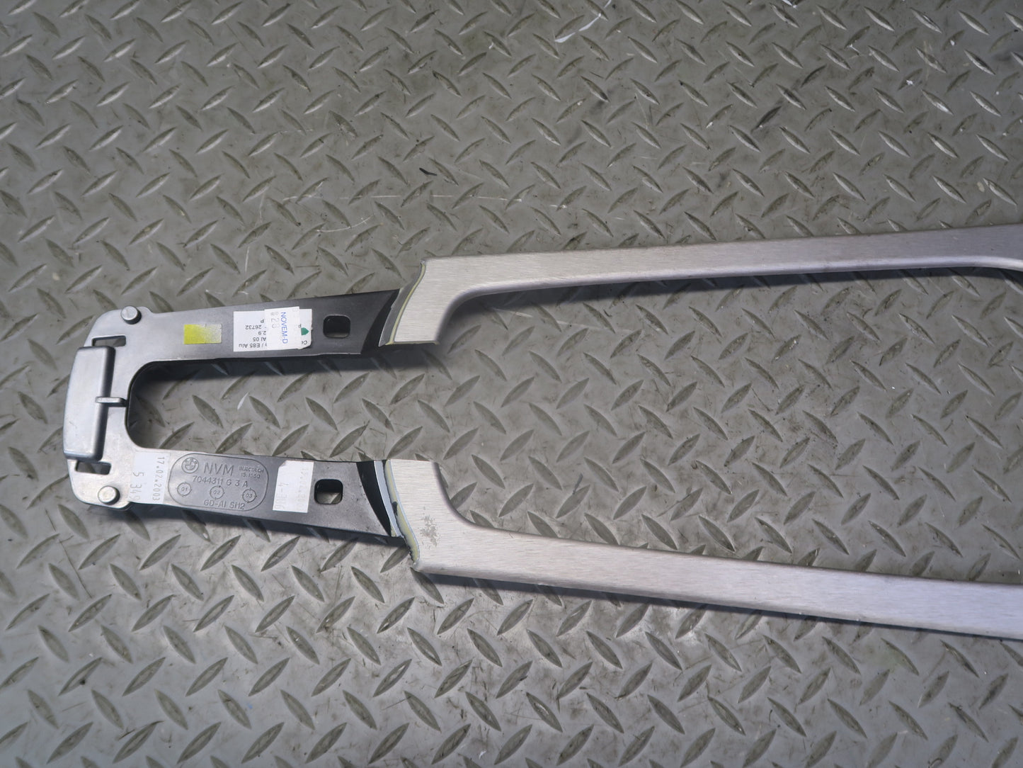 03-05 BMW E85 Z4 Set of 3 Left Right Dashboard Center Console Trim Aluminum OEM