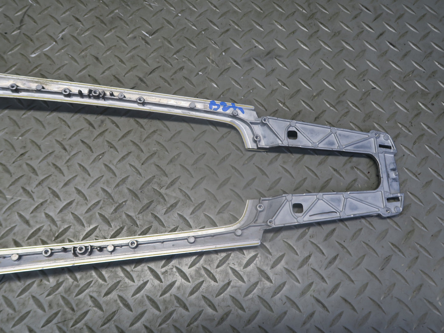 03-05 BMW E85 Z4 Set of 3 Left Right Dashboard Center Console Trim Aluminum OEM