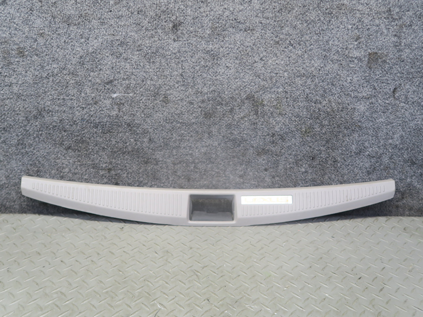 02-10 Lexus SC430 UZZ40L Rear Trunk Floor Finish Sill Scuff Plate Trim Panel OEM