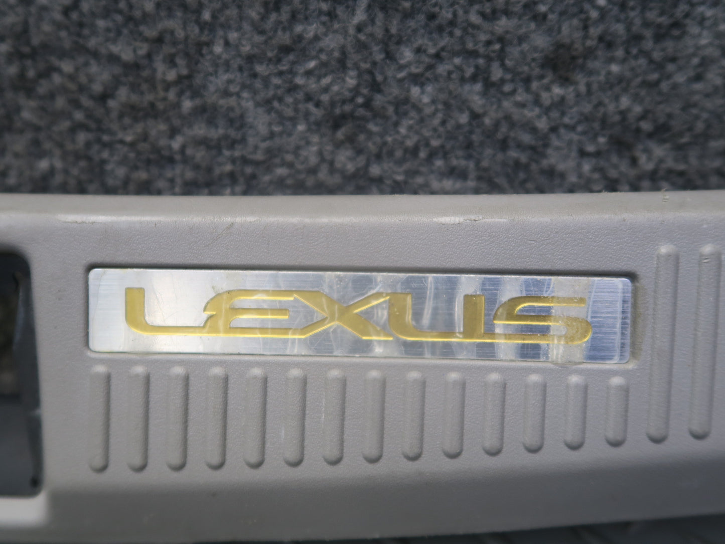 02-10 Lexus SC430 UZZ40L Rear Trunk Floor Finish Sill Scuff Plate Trim Panel OEM