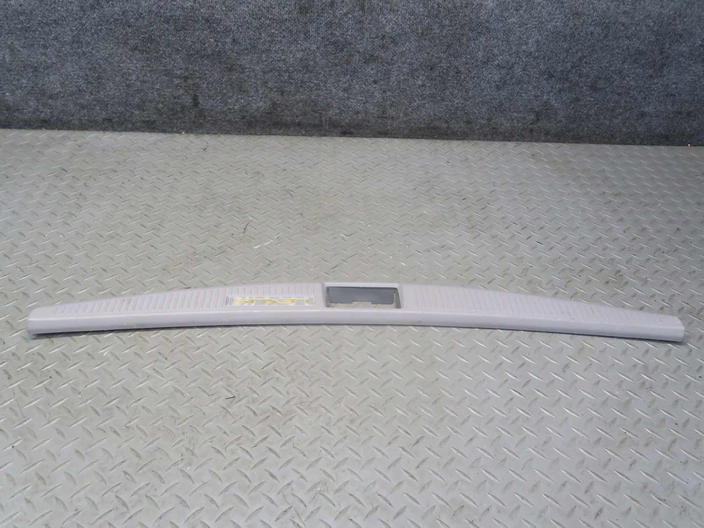 02-10 Lexus SC430 UZZ40L Rear Trunk Floor Finish Sill Scuff Plate Trim Panel OEM