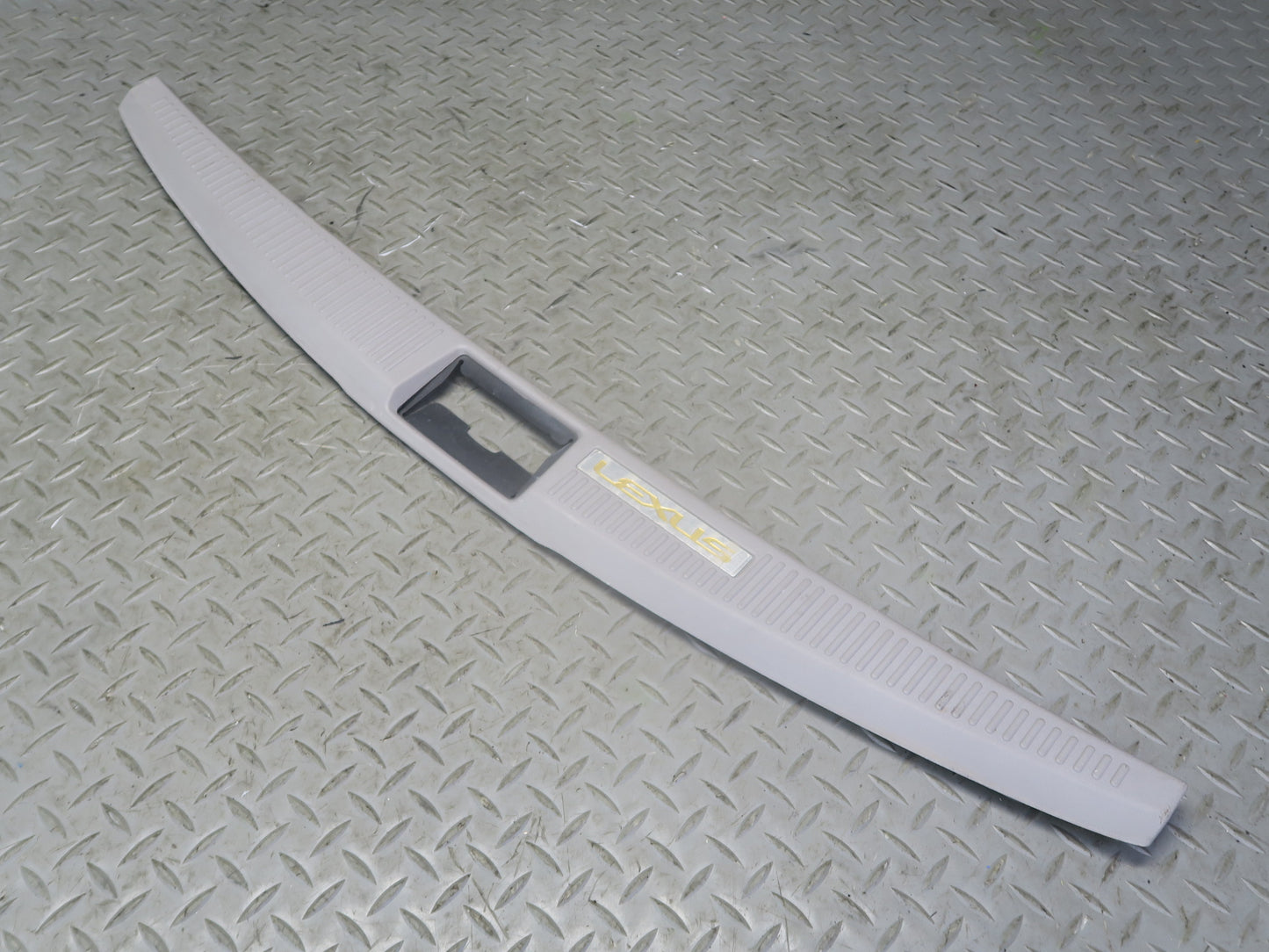 02-10 Lexus SC430 UZZ40L Rear Trunk Floor Finish Sill Scuff Plate Trim Panel OEM