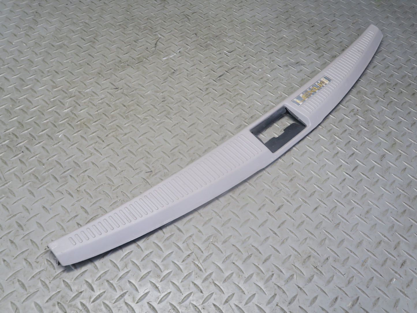 02-10 Lexus SC430 UZZ40L Rear Trunk Floor Finish Sill Scuff Plate Trim Panel OEM