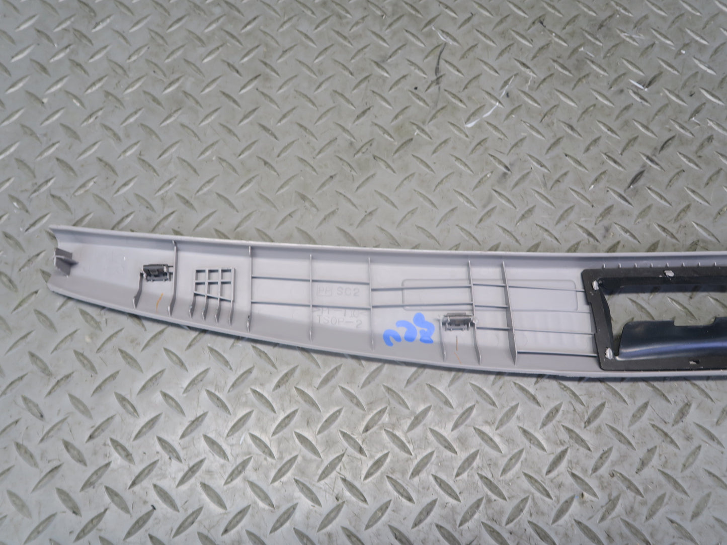 02-10 Lexus SC430 UZZ40L Rear Trunk Floor Finish Sill Scuff Plate Trim Panel OEM
