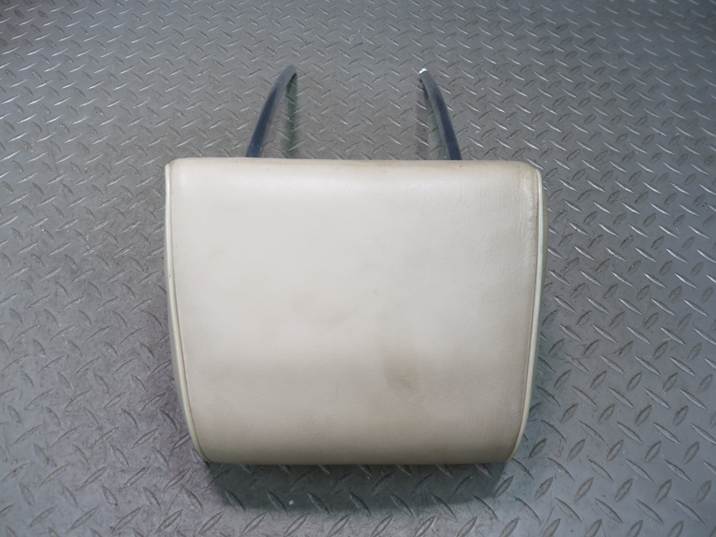 94-99 Mercedes W140 Set of 2 Front Left & Right Seat Leather Headrest Beige OEM