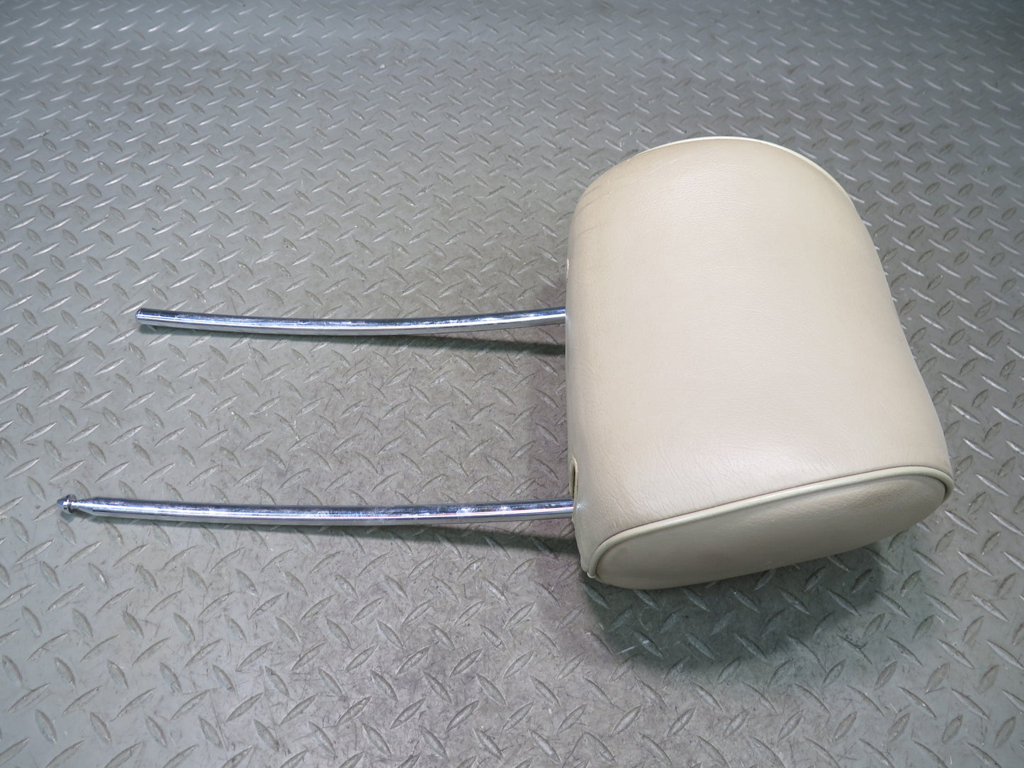 94-99 Mercedes W140 Set of 2 Front Left & Right Seat Leather Headrest Beige OEM