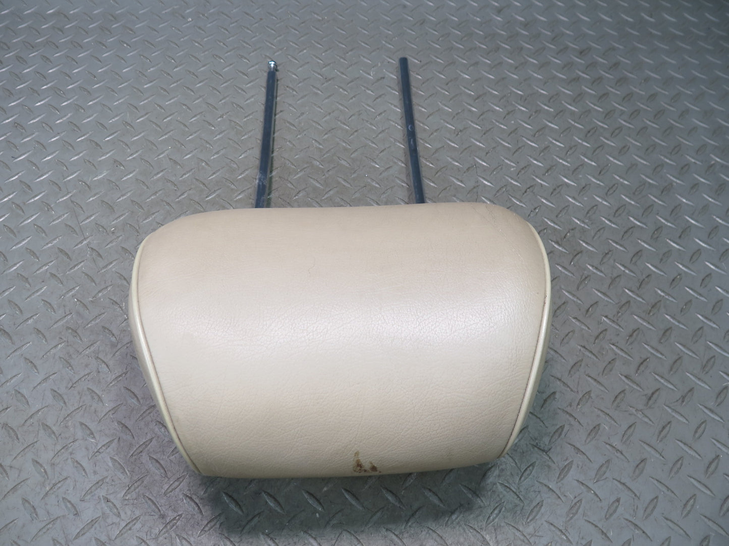 94-99 Mercedes W140 Set of 2 Front Left & Right Seat Leather Headrest Beige OEM