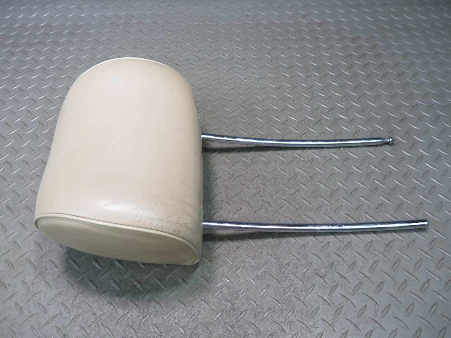 94-99 Mercedes W140 Set of 2 Front Left & Right Seat Leather Headrest Beige OEM