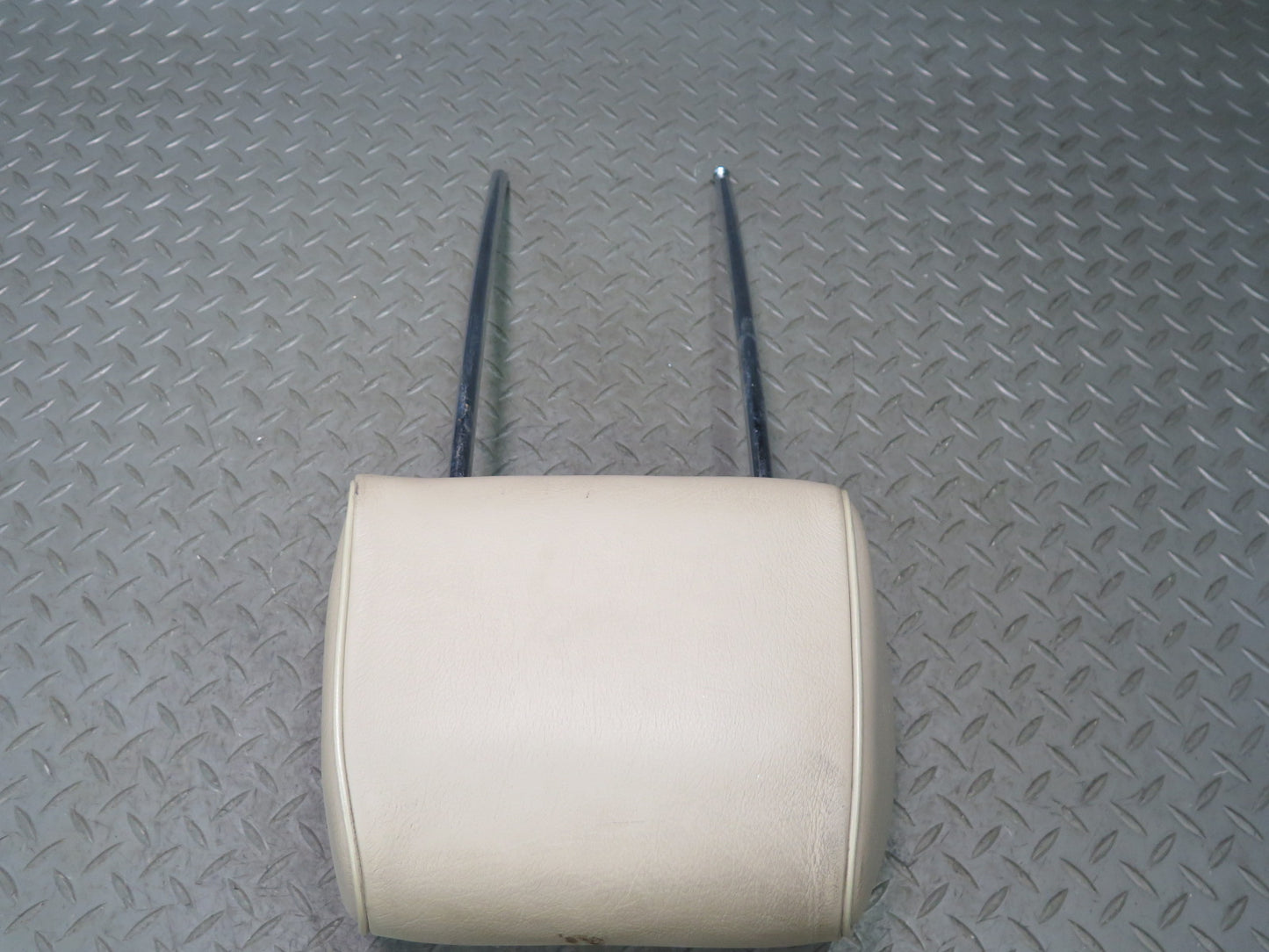 94-99 Mercedes W140 Set of 2 Front Left & Right Seat Leather Headrest Beige OEM