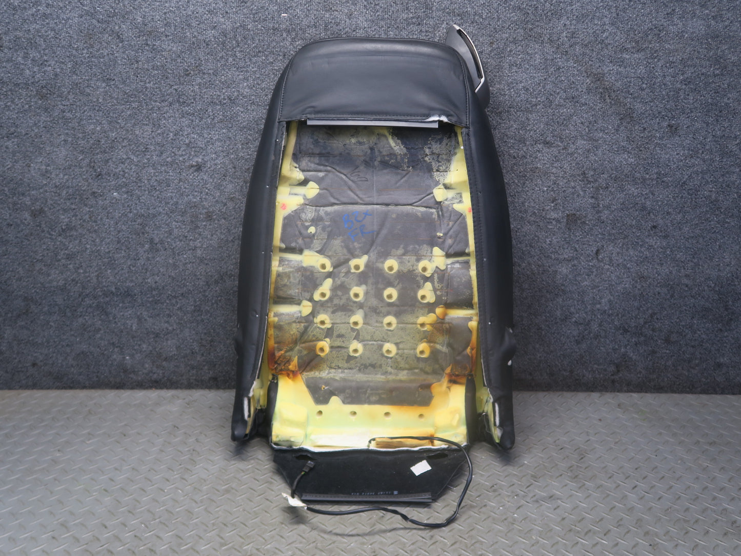03-08 BMW E85 Z4 Front Right Seat Upper Backrest Leather Cushion OEM