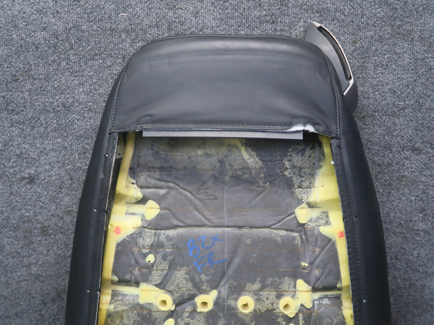 03-08 BMW E85 Z4 Front Right Seat Upper Backrest Leather Cushion OEM