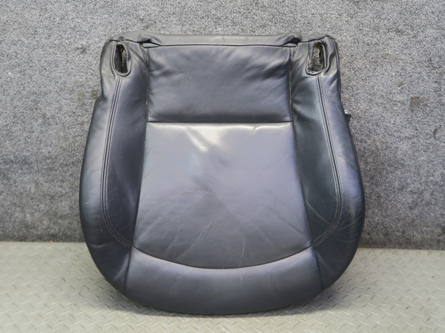 03-08 BMW E85 Z4 Front Left Seat Lower Leather Cushion Black OEM