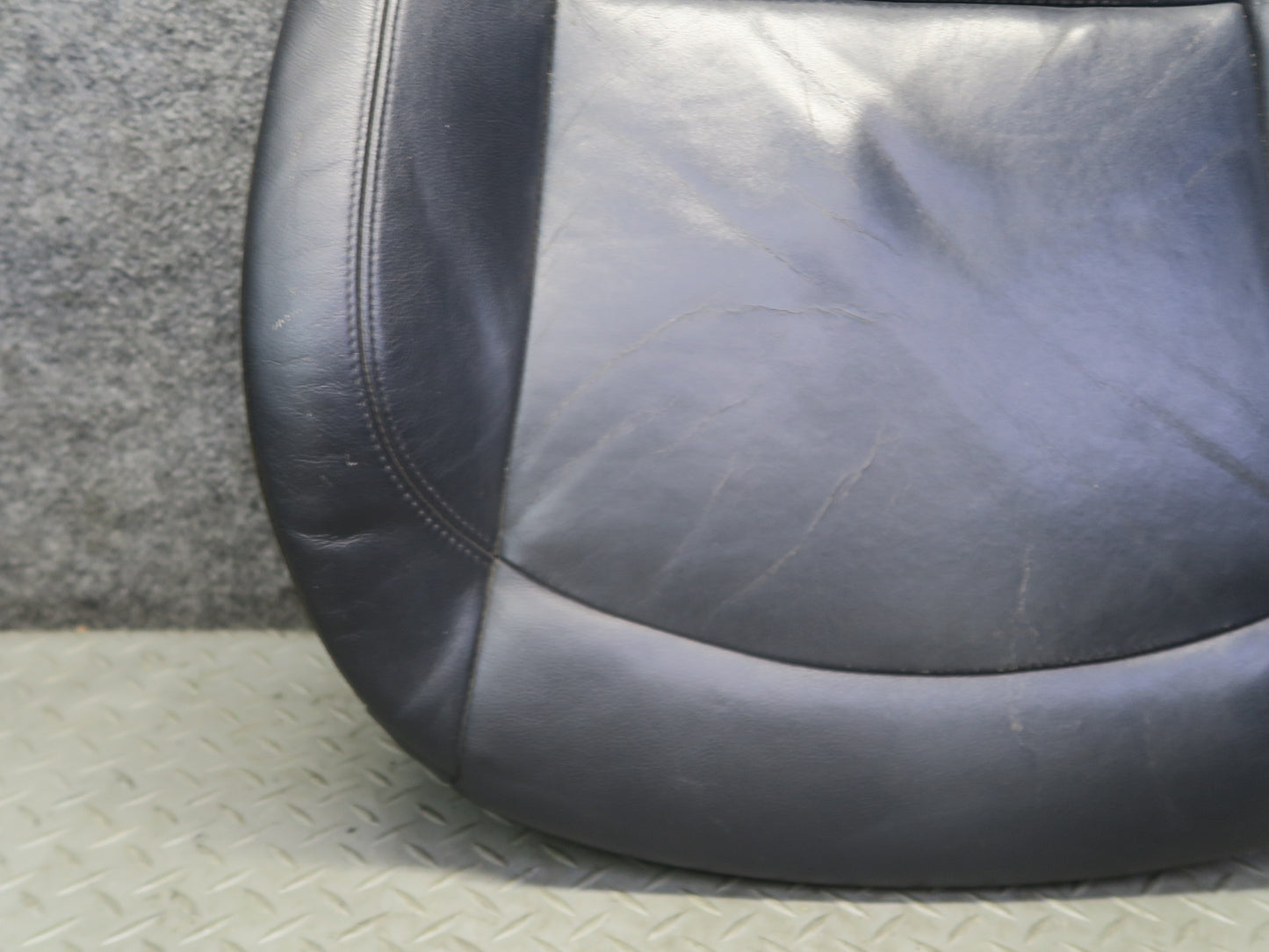 03-08 BMW E85 Z4 Front Left Seat Lower Leather Cushion Black OEM