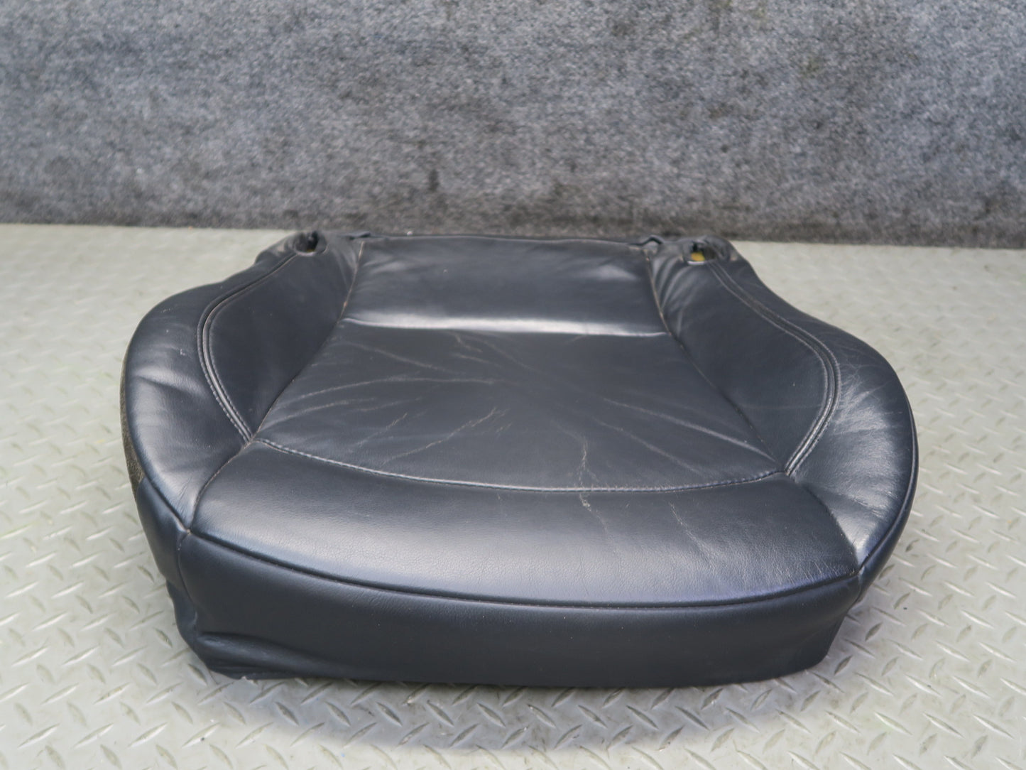 03-08 BMW E85 Z4 Front Left Seat Lower Leather Cushion Black OEM
