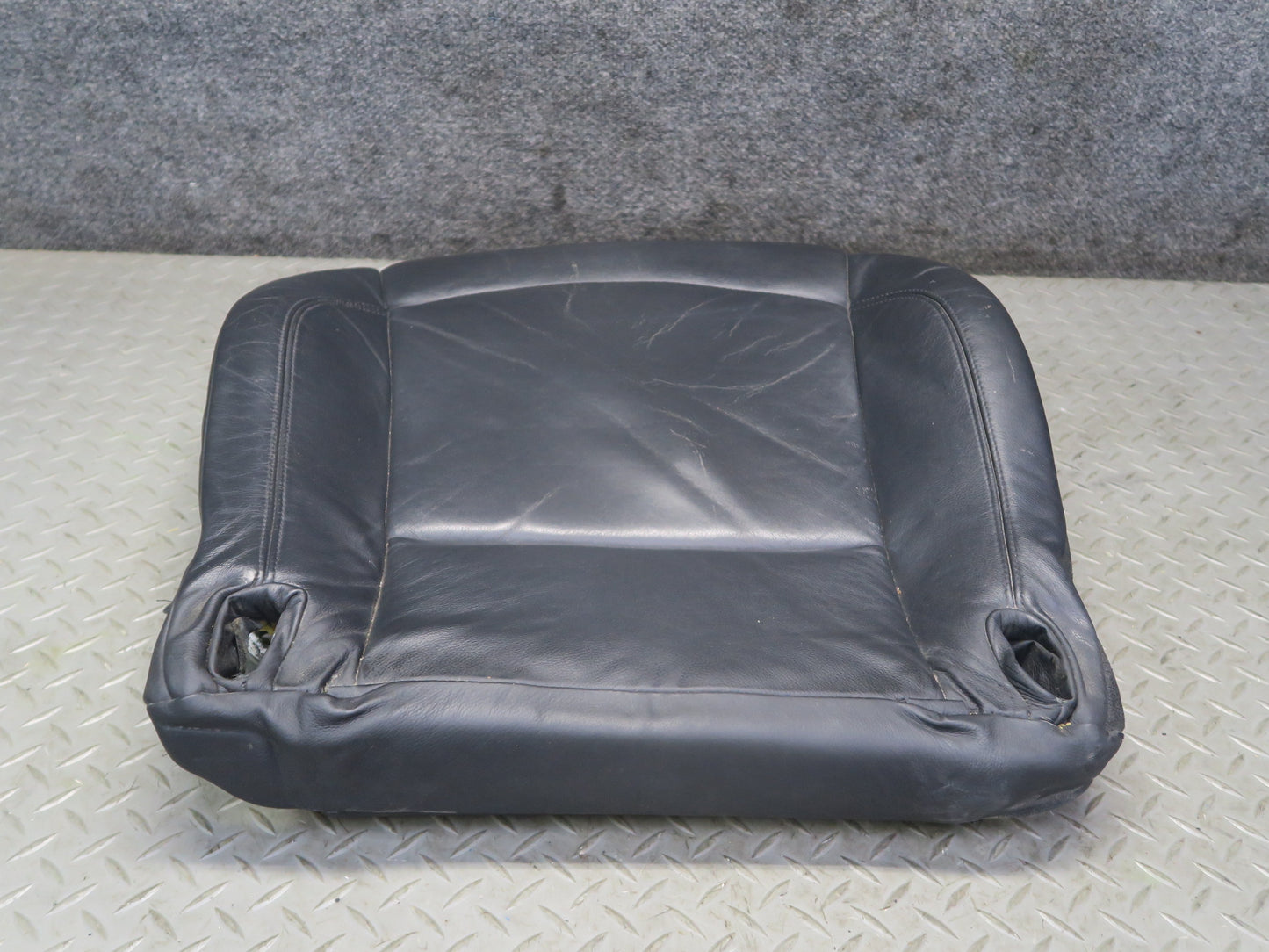 03-08 BMW E85 Z4 Front Left Seat Lower Leather Cushion Black OEM