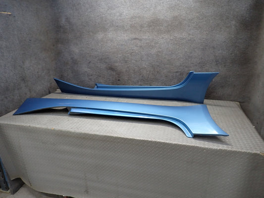 03-08 BMW E85 Z4 Left & Right Side Skirt Rocker Panel Molding Blue Set OEM