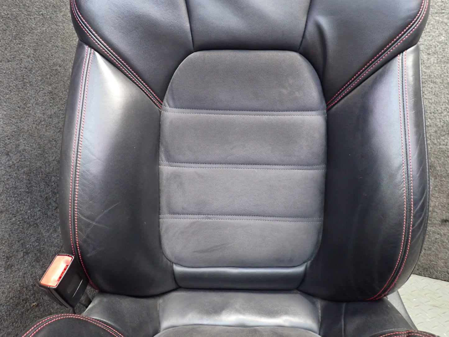 2013-2018 Porsche Cayenne 958 GTS Front & Rear Leather Alcantara Black Seat Set