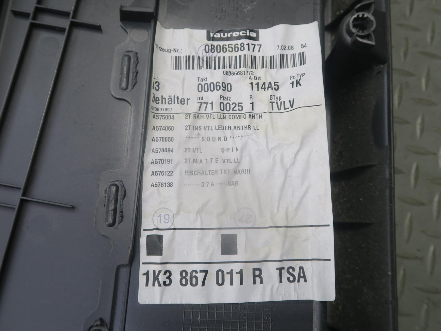 06-09 VW Golf MK5 R32 2DOOR Left & Right Door Interior Trim Cover Panel Set OEM