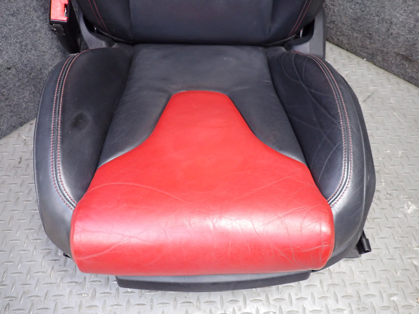 11-15 Audi TTS 8J Coupe Front & Rear Leather Heated Sport Seat Set Magma RED