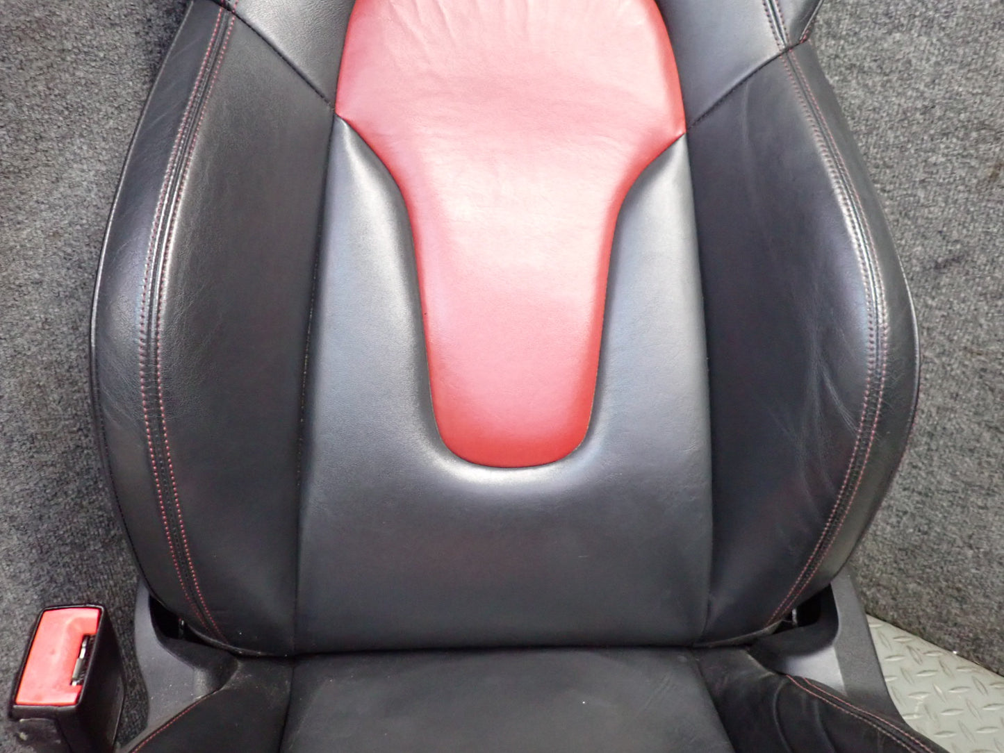 11-15 Audi TTS 8J Coupe Front & Rear Leather Heated Sport Seat Set Magma RED