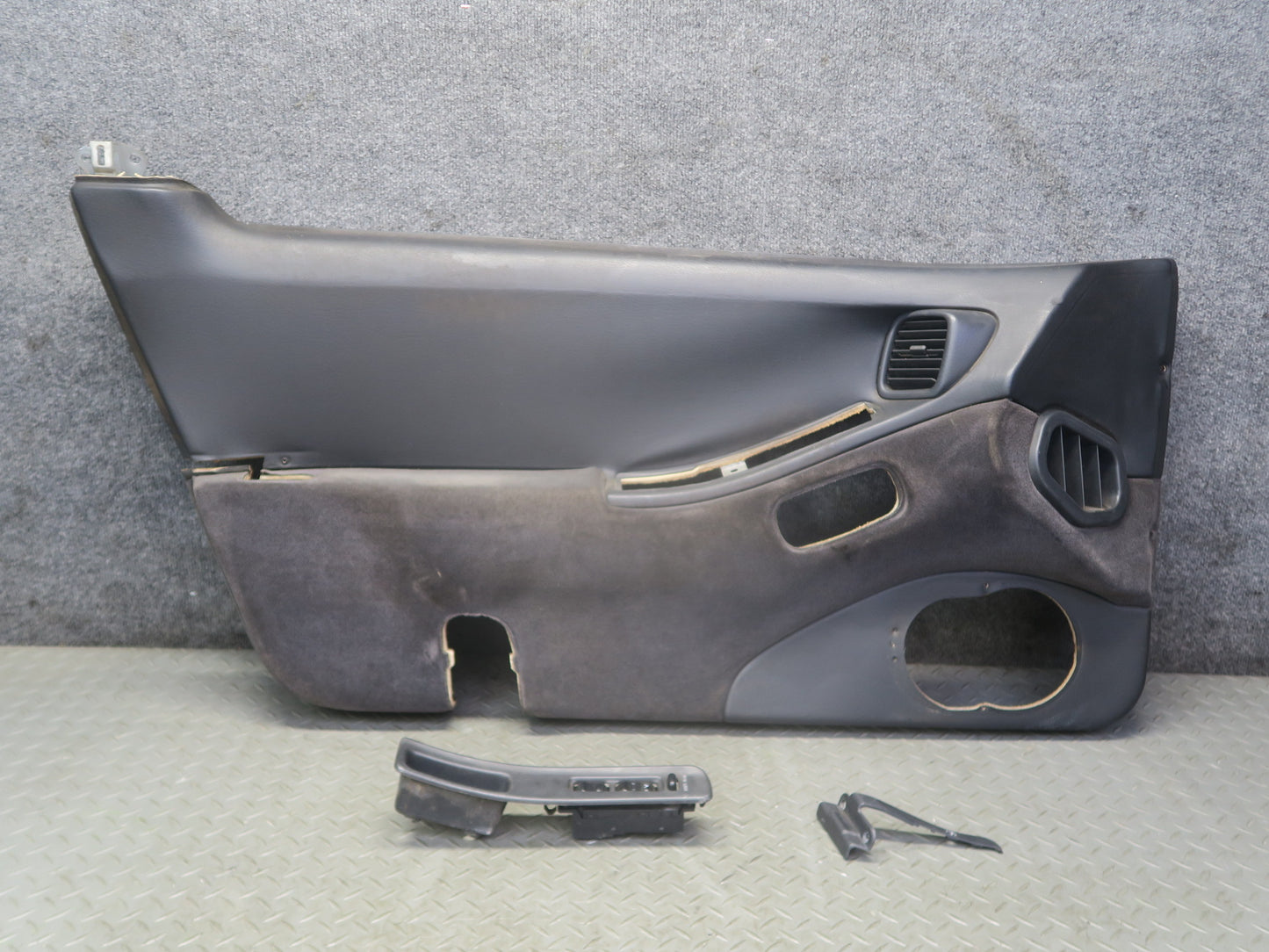 90-93 Nissan Z32 300ZX 2+0 Left Door Interior Trim Panel w Window Switch OEM