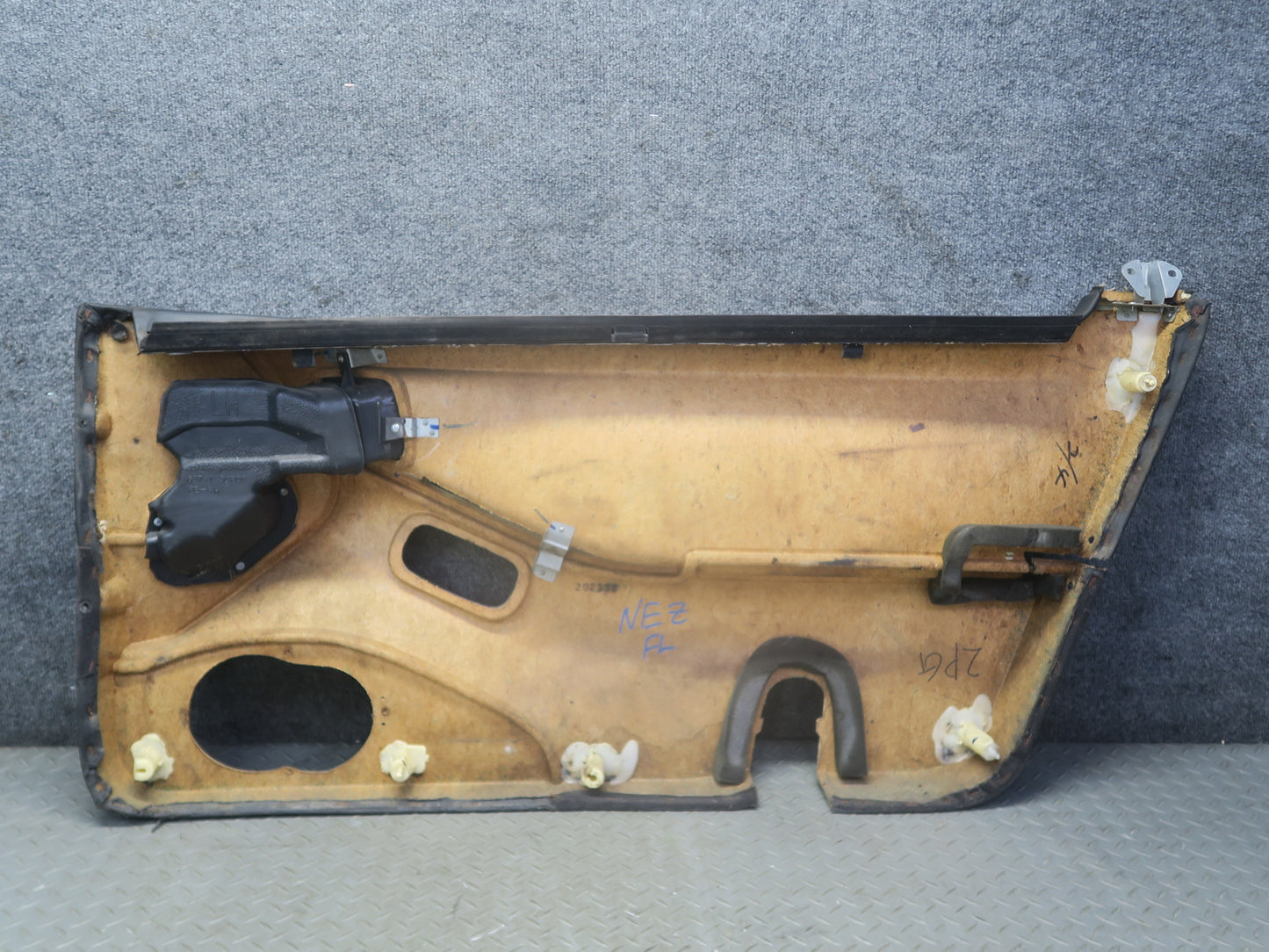 90-93 Nissan Z32 300ZX 2+0 Left Door Interior Trim Panel w Window Switch OEM