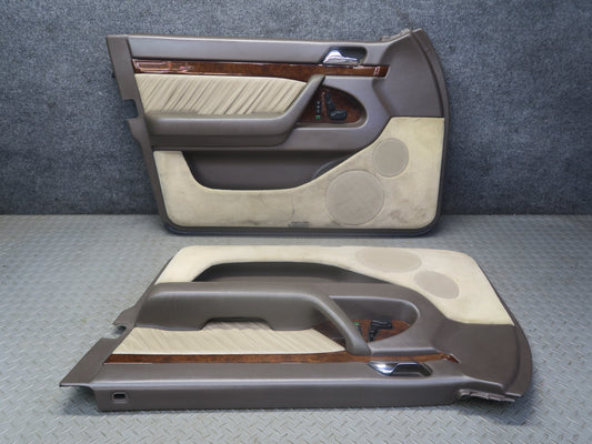 94-99 Mercedes W140 S500 Front Left & Right Door Interior Trim Panel Set OEM