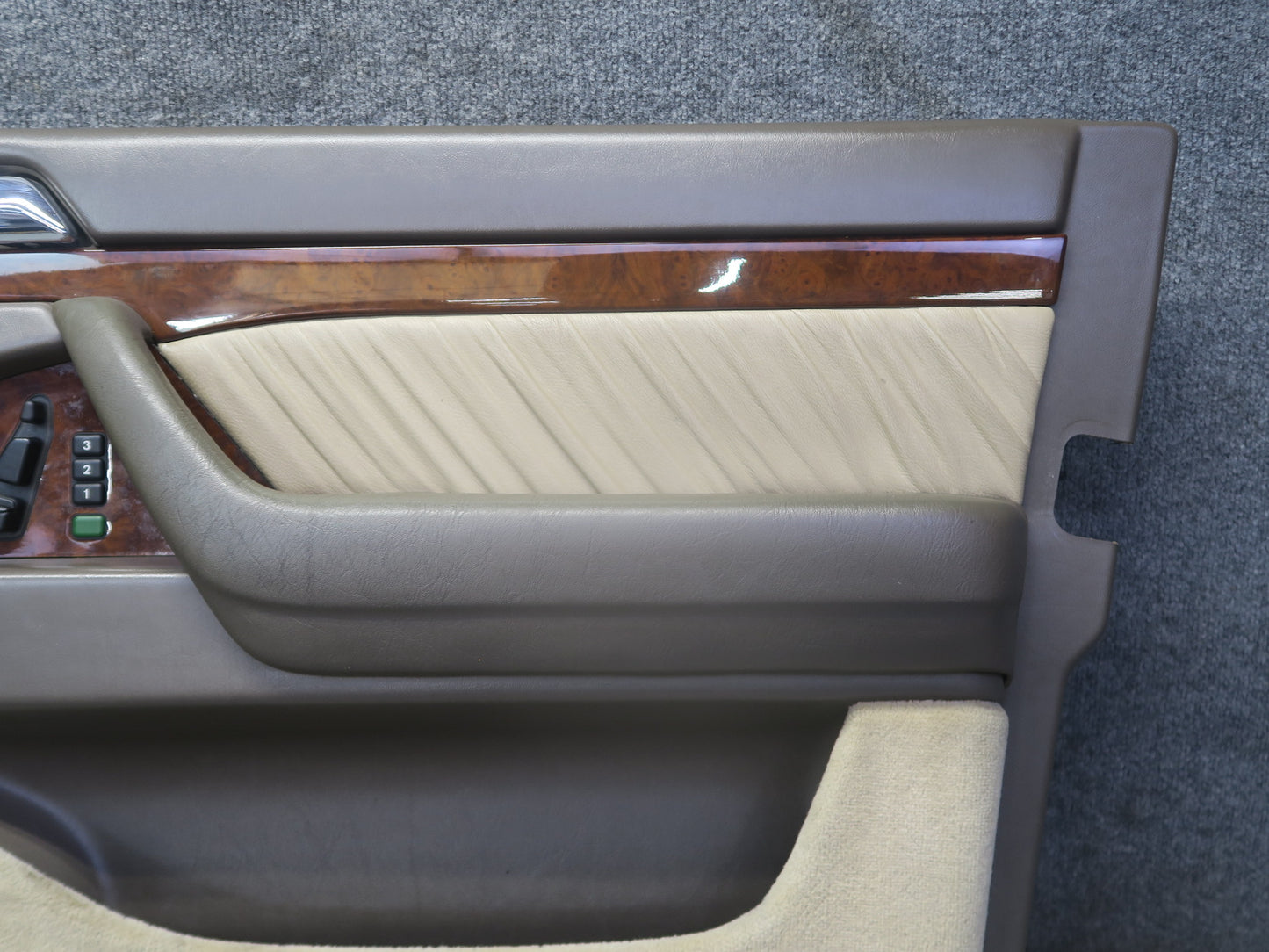 94-99 Mercedes W140 S500 Front Left & Right Door Interior Trim Panel Set OEM