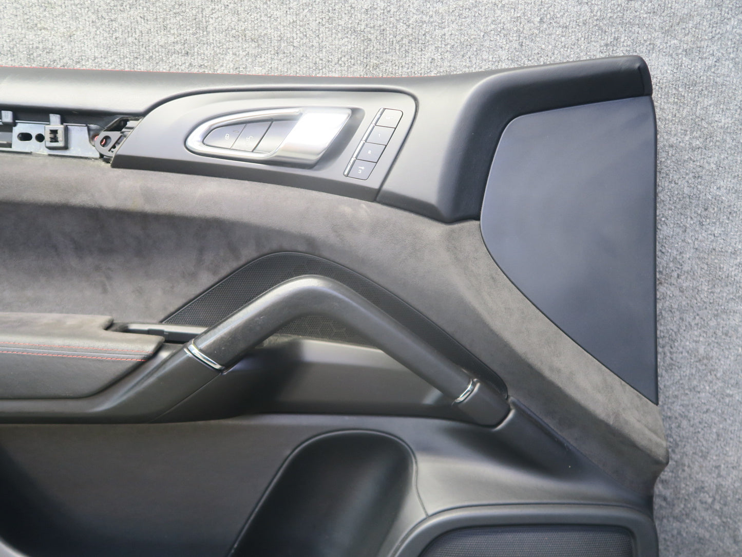 2013-2018 Porsche Cayenne 958 GTS Set of 2 Front Door Alcantara Trim Panel Black