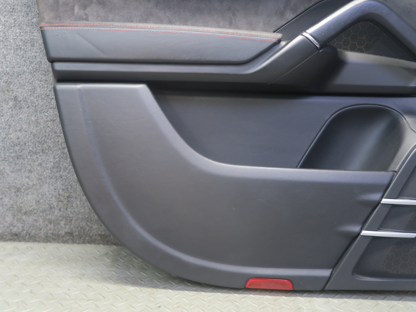 2013-2018 Porsche Cayenne 958 GTS Set of 2 Front Door Alcantara Trim Panel Black