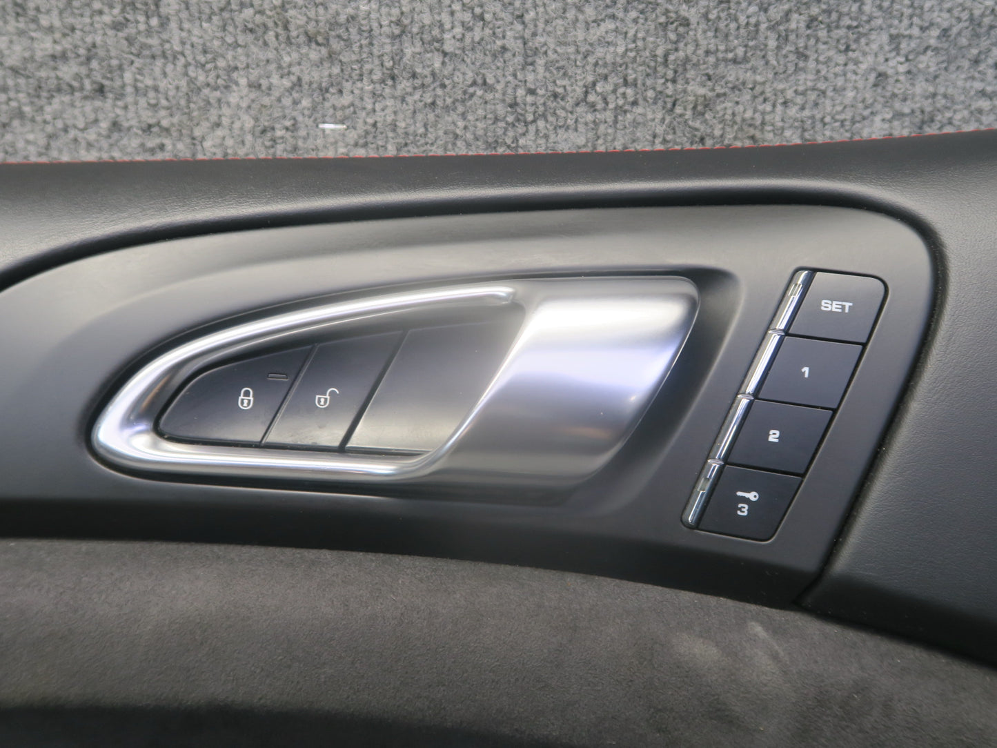 2013-2018 Porsche Cayenne 958 GTS Set of 2 Front Door Alcantara Trim Panel Black