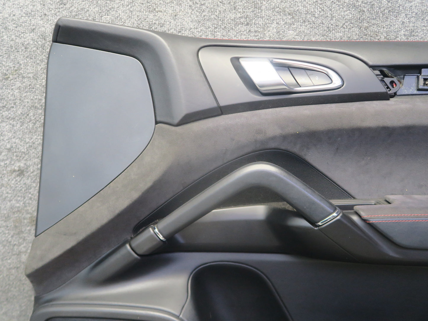2013-2018 Porsche Cayenne 958 GTS Set of 2 Front Door Alcantara Trim Panel Black