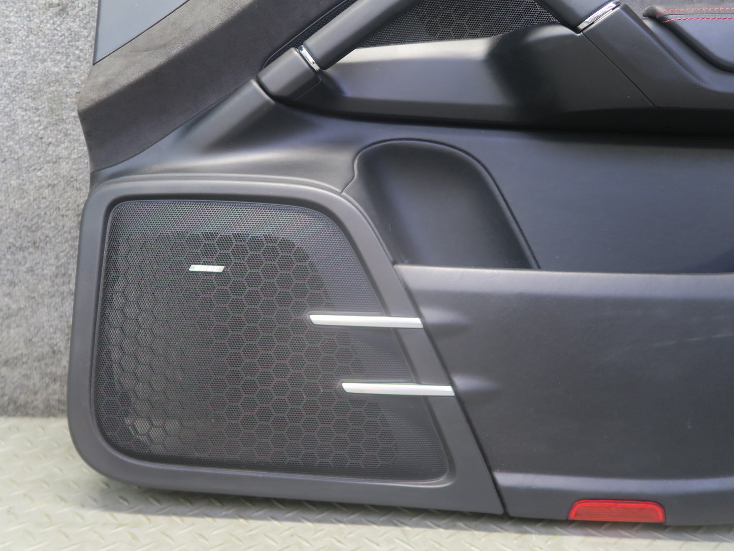 2013-2018 Porsche Cayenne 958 GTS Set of 2 Front Door Alcantara Trim Panel Black