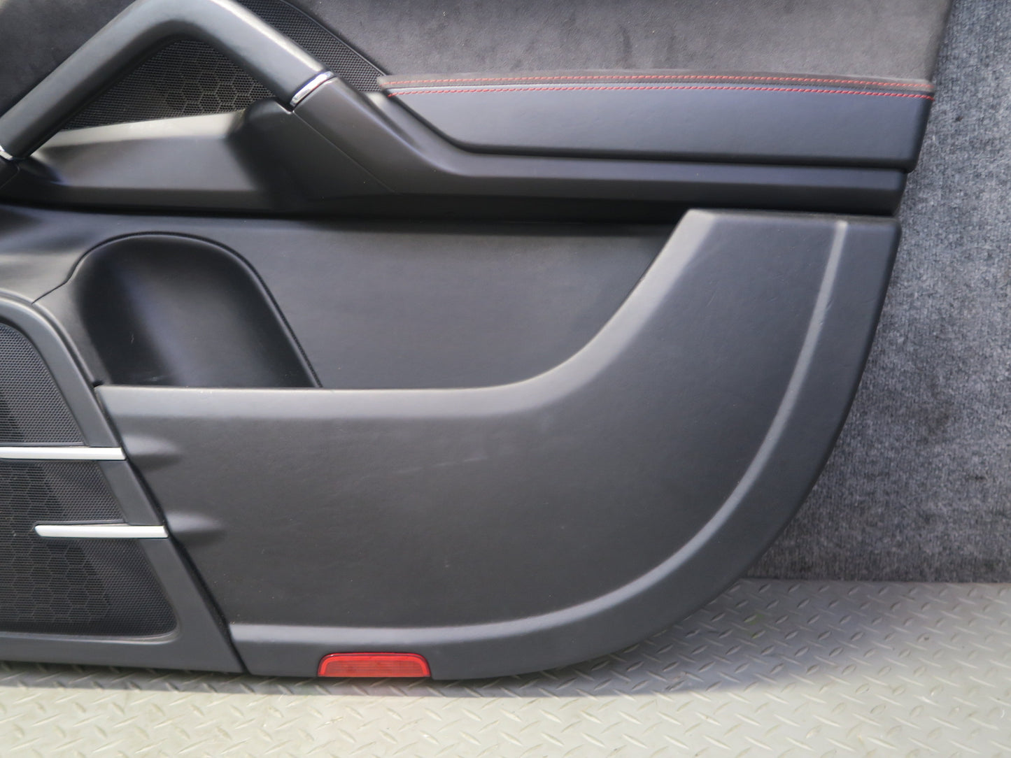 2013-2018 Porsche Cayenne 958 GTS Set of 2 Front Door Alcantara Trim Panel Black
