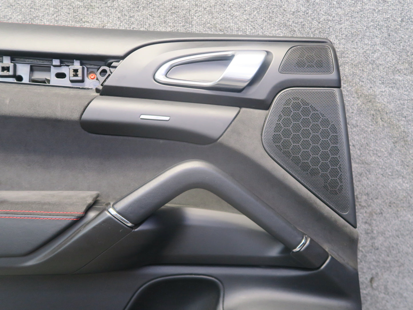 2013-2018 Porsche Cayenne 958 GTS Set of 2 Rear Door Alcantara Trim Panel Black