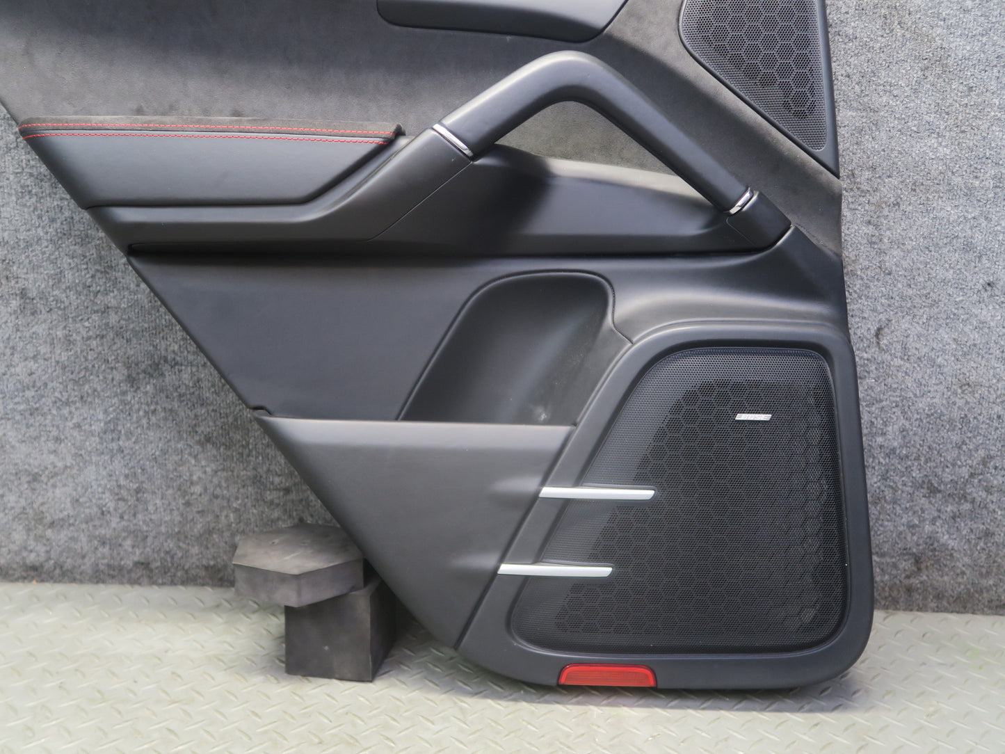 2013-2018 Porsche Cayenne 958 GTS Set of 2 Rear Door Alcantara Trim Panel Black