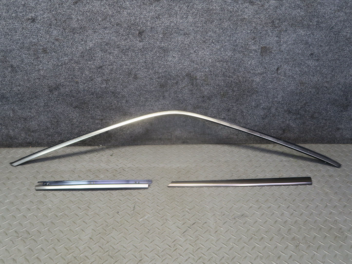 94-02 Mercedes R129 Right Door Window Roof Hard TOP Chrome Trim Molding Set OEM