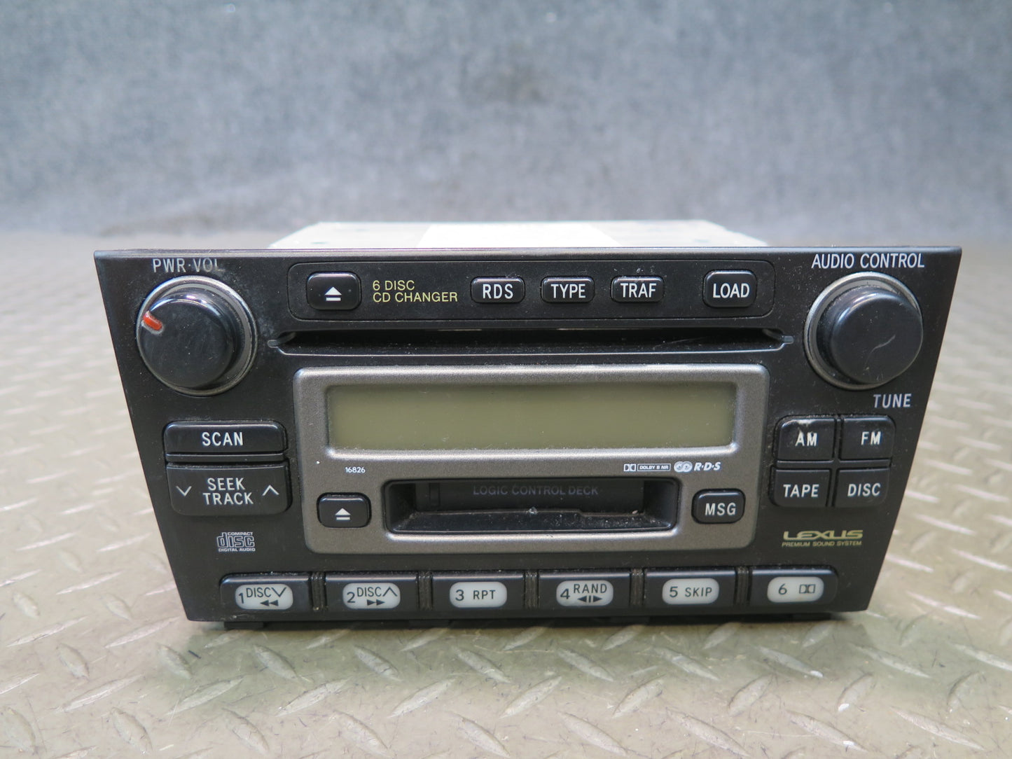 02-05 Lexus JCE10L IS300 Radio Cassette CD Player Receiver 86120-53120 OEM