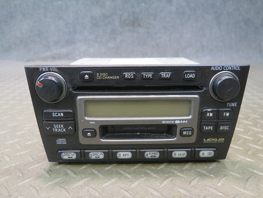02-05 Lexus JCE10L IS300 Radio Cassette CD Player Receiver 86120-53120 OEM