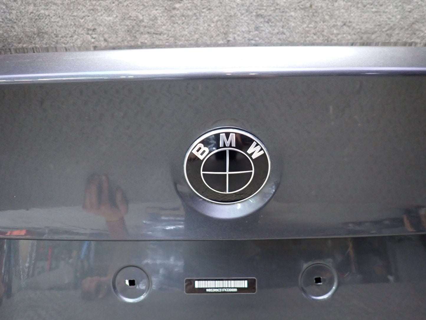 2015-2020 BMW F82 M4 Rear Trunk Lid Deck Shell Panel Mineral Gray