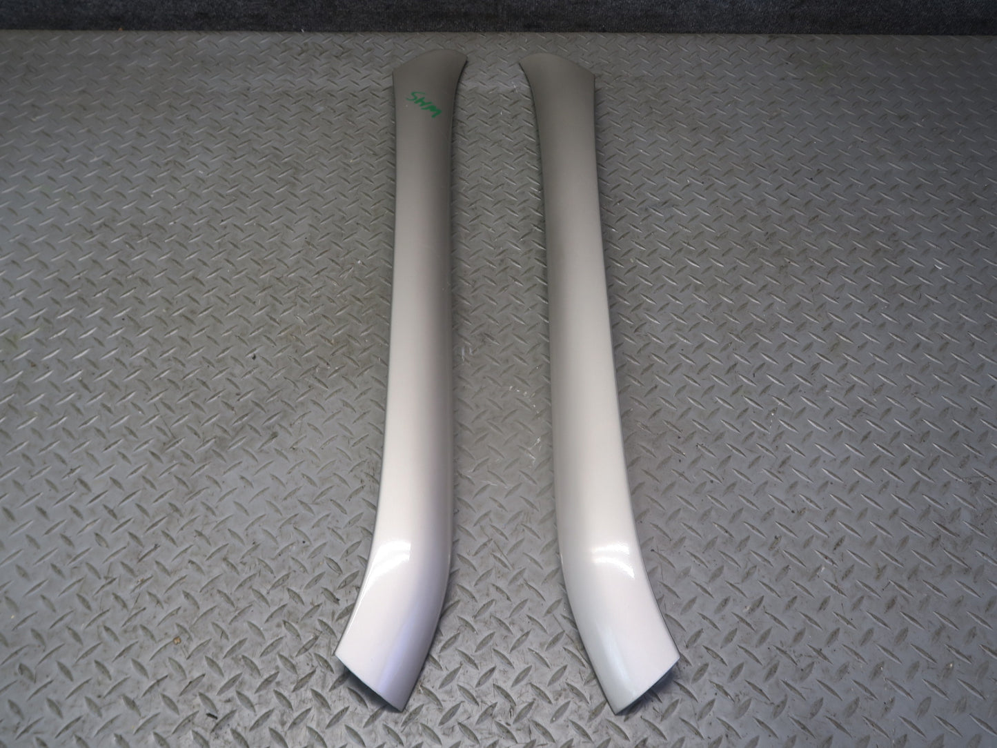 94-99 Mercedes W140 S500 Set of 2 Front Windshield A Pillar Trim Molding OEM