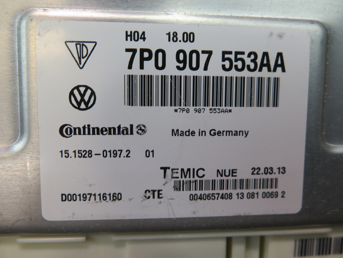 2013-2014 Porsche Cayenne 958 GTS Air Suspension Control Module Unit 7P0907553AA