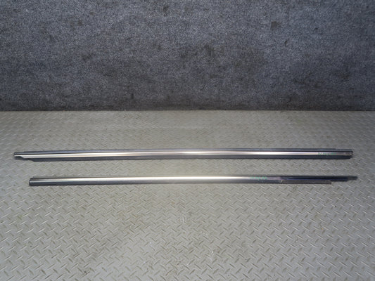 94-99 Mercedes W140 S500 Front & Rear Left Door Window Trim Molding Set OEM