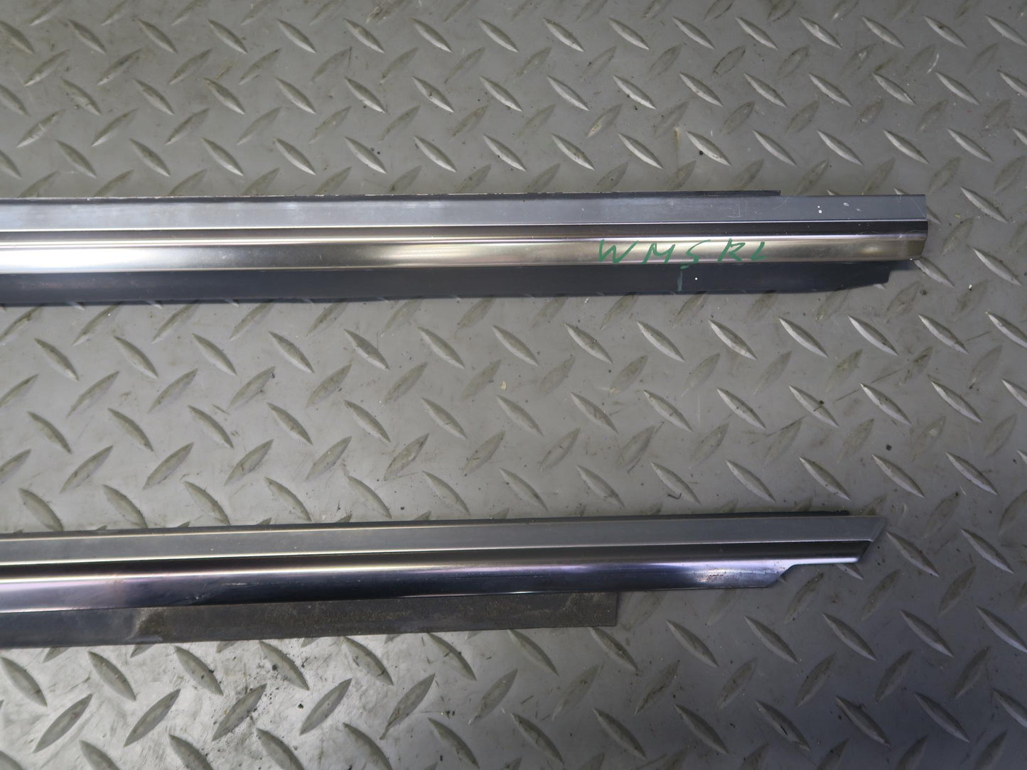 94-99 Mercedes W140 S500 Front & Rear Left Door Window Trim Molding Set OEM