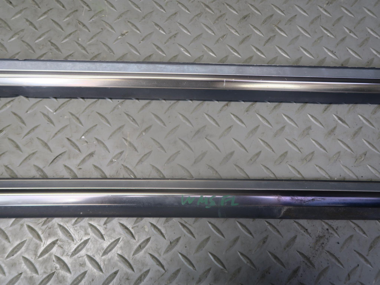 94-99 Mercedes W140 S500 Front & Rear Left Door Window Trim Molding Set OEM