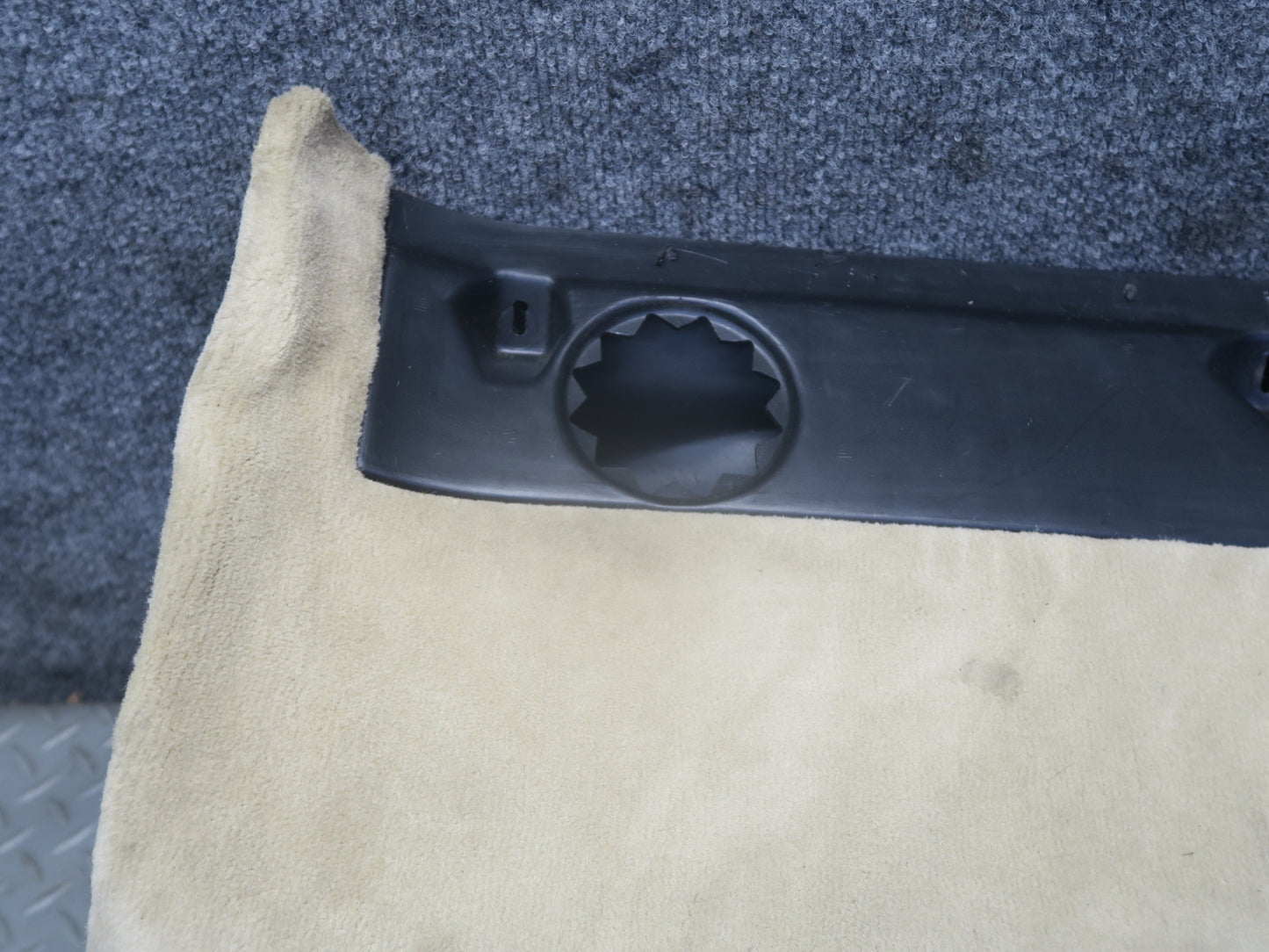 94-99 Mercedes W140 S500 Dash Front Left Lower Knee Trim Cover Panel Beige OEM