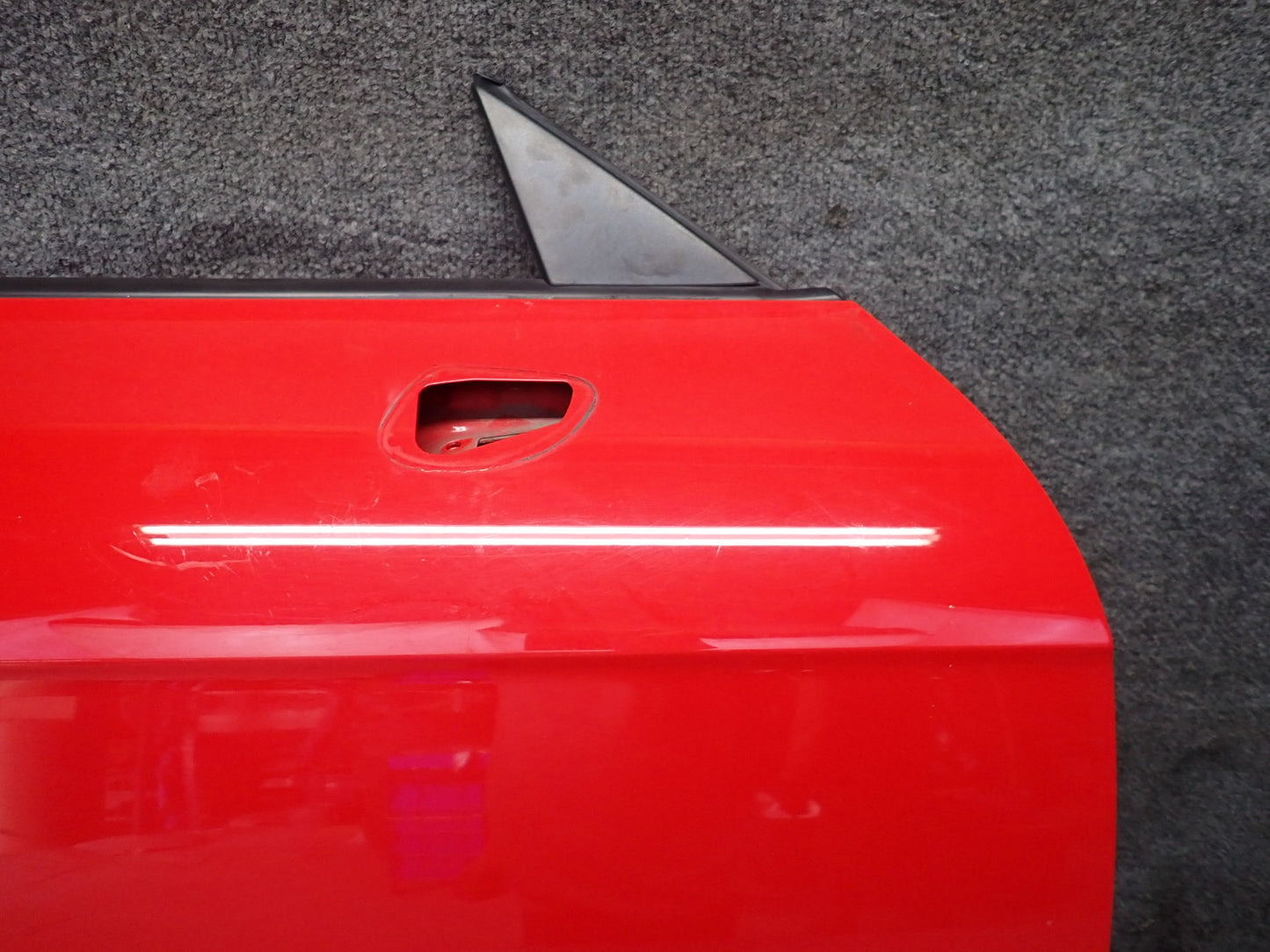 09-15 Audi TT S 8J Coupe Right Door Shell Panel Misano RED Pearl OEM