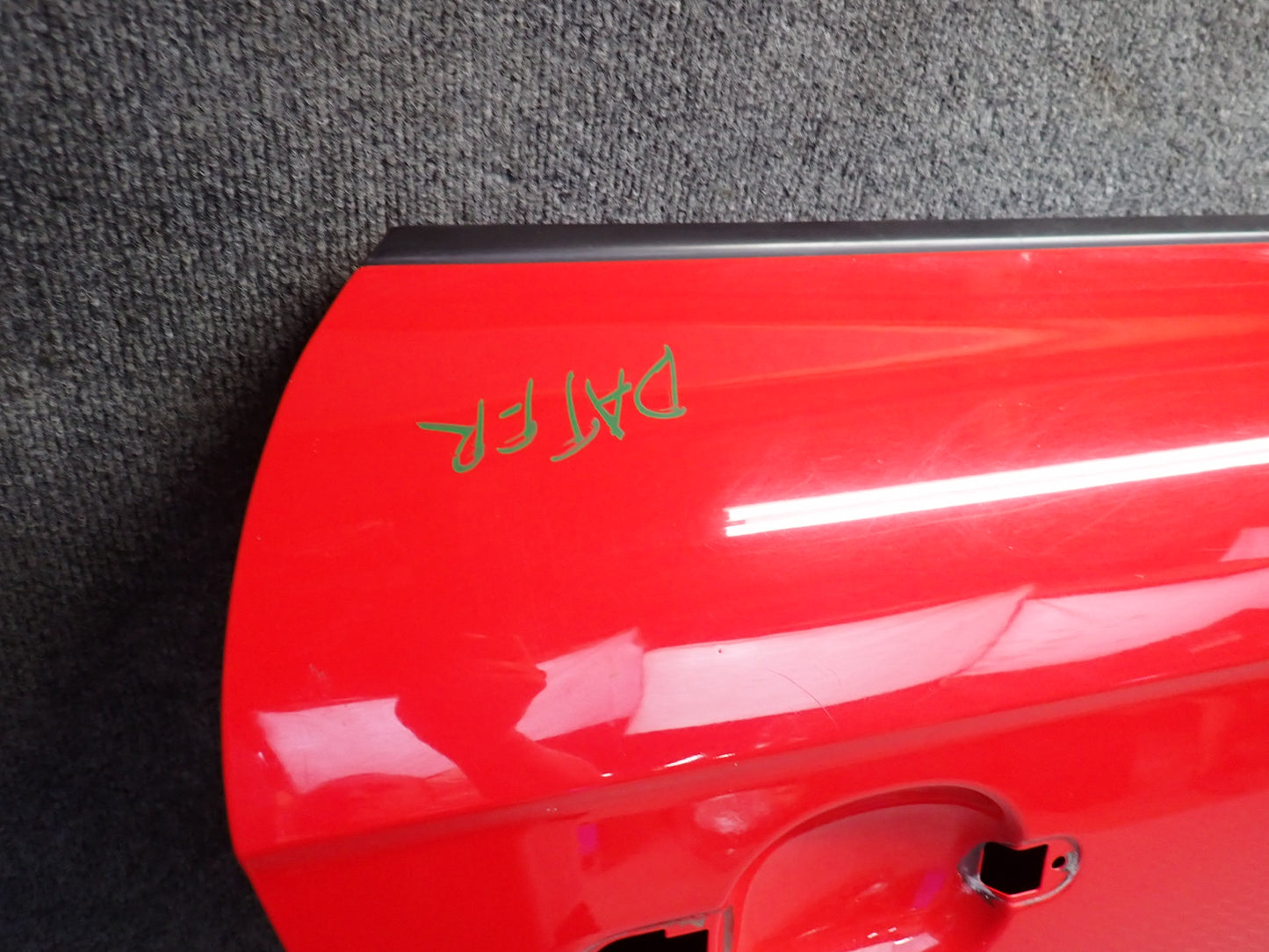 09-15 Audi TT S 8J Coupe Right Door Shell Panel Misano RED Pearl OEM