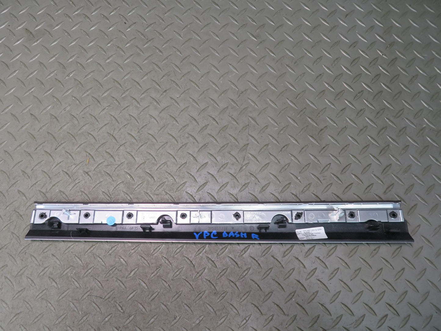 2011-2018 Porsche Cayenne 958 Dash Silver Trim Bezel Cover Panel Set of 3